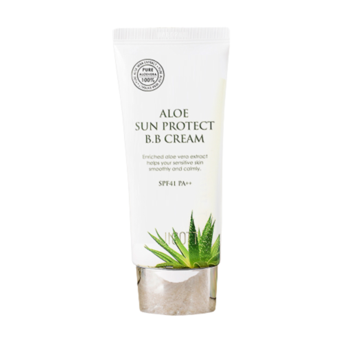 Jigott BB-крем для лица с экстрактом алоэ - Aloe sun protect BB cream SPF41/PA++, 50мл