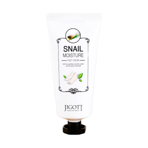 Jigott Крем для ног «муцин улитки» - Snail moisture foot cream, 100мл