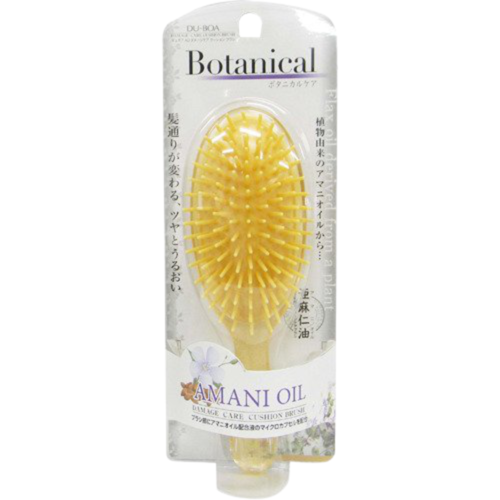 Ikemoto Щетка с антистатическим эффектом с маслом льна - Botanical amani oil, 1шт