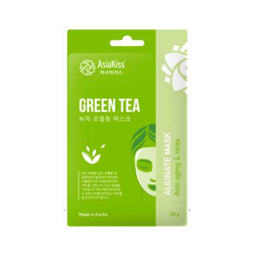 AsiaKiss Маска альгинатная с экстрактом зеленого чая - Green tea alginate mask, 25г