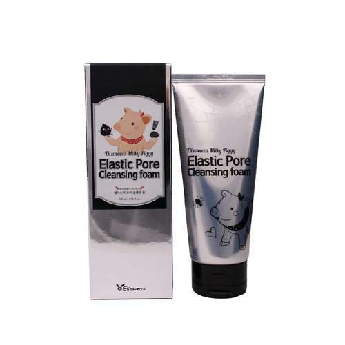 Elizavecca Пенка-маска для умывания c углем - Milky piggy elastic pore cleansing foam, 120мл