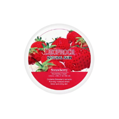 Deoproce Крем для лица и тела с экстрактом клубники - Natural skin strawberry nourishing, 100мл