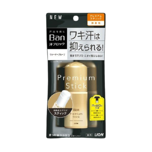 Lion Дезодорант-антиперспирант премиум стик без аромата - Ban premium stick gold label, 20г