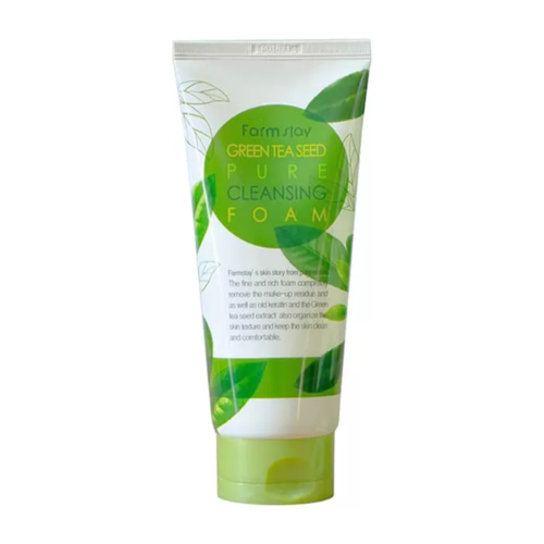 FarmStay Пенка для умывания - Green tea seed pure cleansing foam, 180мл