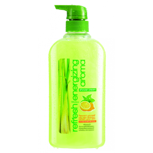 Mistine Гель бодрящий для душа с лемонграссом - Refresh energizing aroma shower cream, 500мл