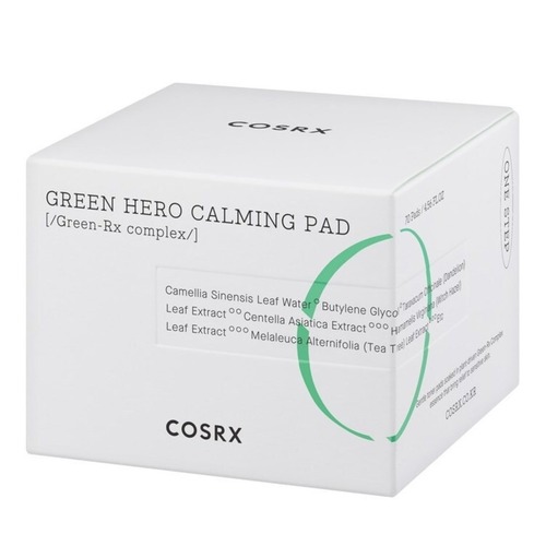 Cosrx Пады для лица успокаивающие - One step green hero calming pad, 70шт