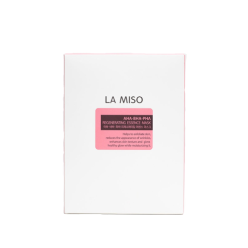 La Miso Маска ампульная обновляющая с кислотами – Regenerating essence mask, 28г*10шт
