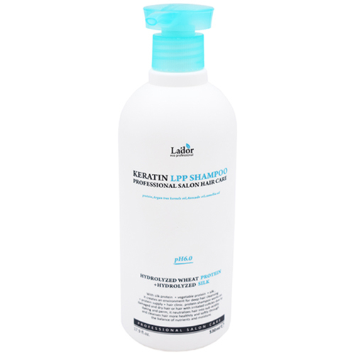 Lador Шампунь безщелочной кератиновый - Ph6.0 Keratin LPP shampoo, 530мл
