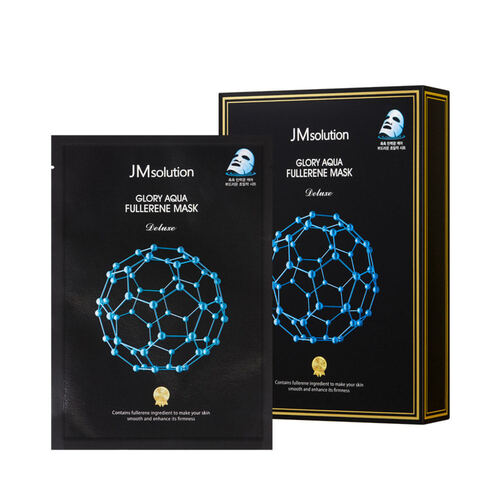 JMsolution Маска тканевая с фуллереном и пептидами - Glory aqua fullerene mask deluxe, 30мл
