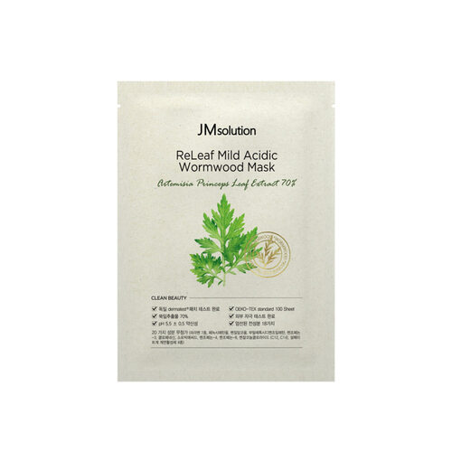 JMsolution Маска тканевая с экстрактом полыни - Releaf mild acidic wormwood, 30мл
