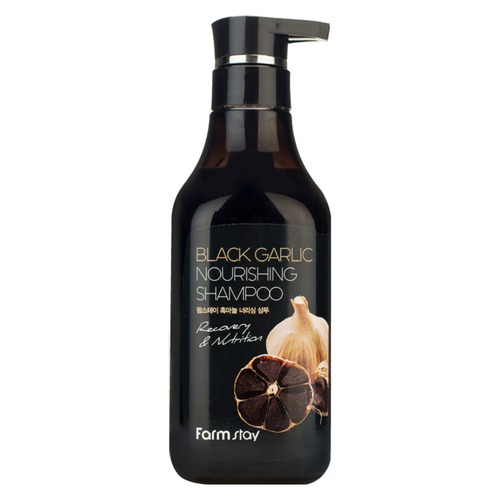 Farmstay Шампунь питательный с экстрактом черного чеснока - Black garlic nourishing shampoo, 530мл