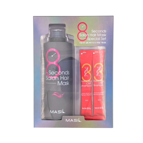 Masil Набор для быстрого восстановления волос - 8 Seconds salon hair mask special set, 350мл+2шт*8мл