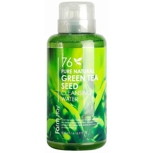FarmStay Вода очищающая с экстрактом зеленого чая - Pure cleansing water green tea seed, 500мл