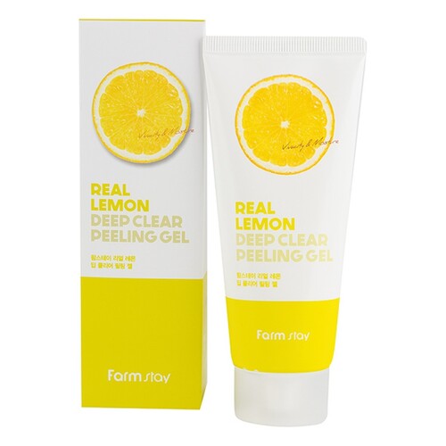 FarmStay Гель-пилинг отшелушивающий с экстрактом лимона - Real lemon deep clear peeling gel, 100мл