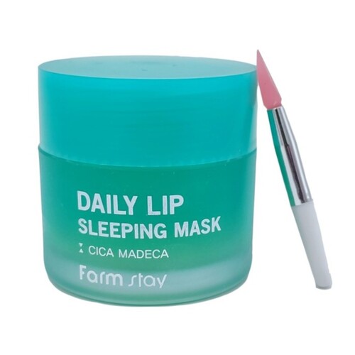 FarmStay Маска для губ увлажняющая ночная с центеллой - Daily lip sleeping mask cica madeca, 20г