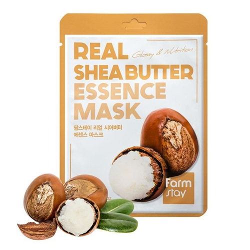 FarmStay Маска тканевая для лица с маслом ши - Real shea butter essence mask, 23мл