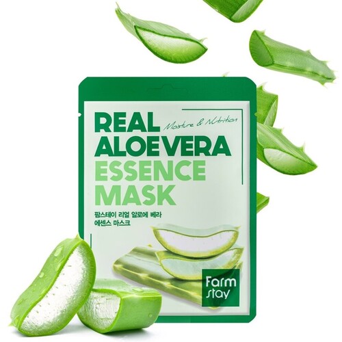 FarmStay Маска тканевая для лица с экстрактом алоэ - Real aloe vera essence mask, 23мл