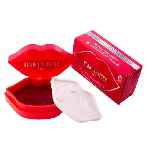 BeauuGreen Патчи для губ гидрогелевые с экстрактом розы - Hydrogel lip patch rose, 20шт