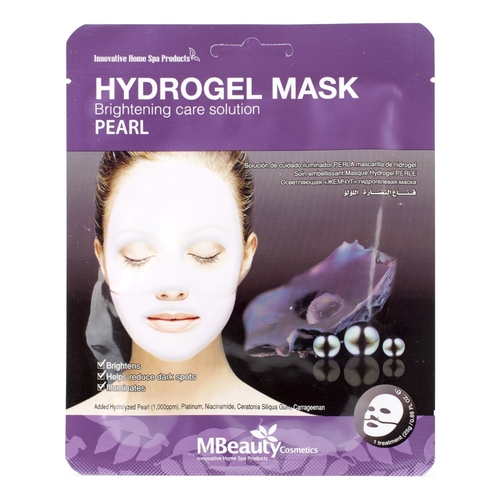 MBeauty Маска с жемчугом осветляющая гидрогелевая - Pearl hydrogel mask, 25г