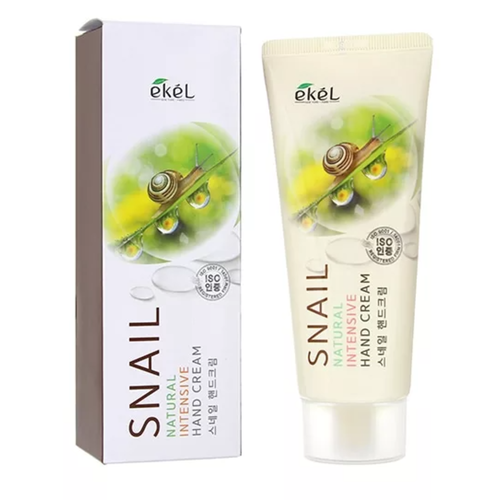 Ekel Крем для рук интенсивный с муцином улитки - Snail natural intensive hand cream, 100мл
