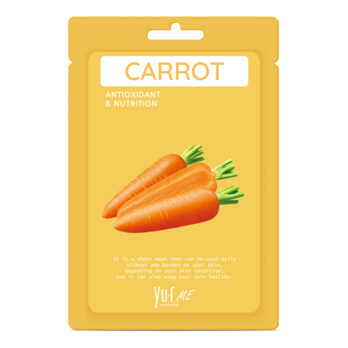 YU.R ME Маска тканевая с экстрактом моркови - Carrot sheet mask, 1шт