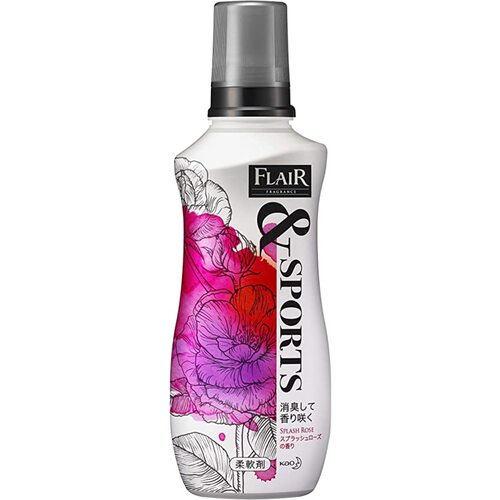 KAO Кондиционер с дезодорирующей формулой - Flair fragrance & sports splash rose, 540мл