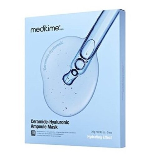 Meditime Маска тканевая увлажняющая с керамидами - Ceramide-hyaluronic ampoule mask, 27г