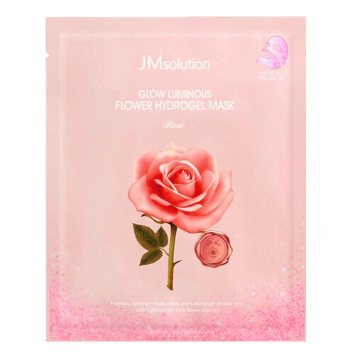 JMsolution Маска гидрогелевая с экстрактом дамасской розы - Glow luminous flower hydrogel mask, 30мл