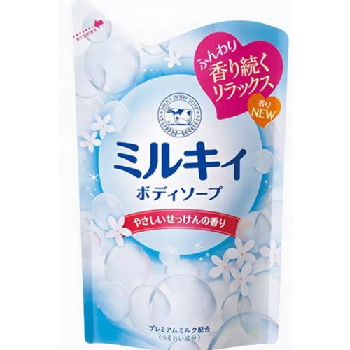 COW Мыло-пенка для тела с ароматом цветочного мыла з/б - Milky foam gentle soap, 480мл