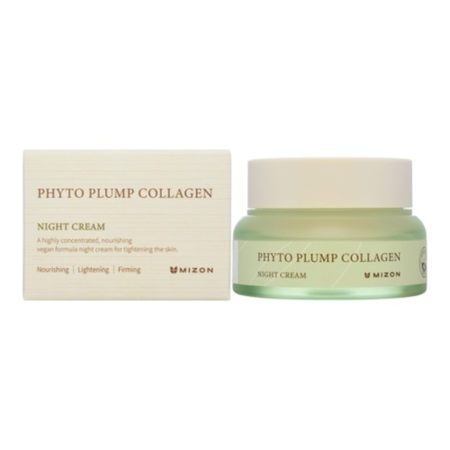 Mizon Крем для лица ночной с фитоколлагеном - phyto plump collagen night cream, 50мл