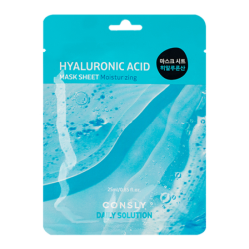 Consly Маска тканевая с гиалуроновой кислотой - daily solution hyaluronic acid mask sheet, 25мл