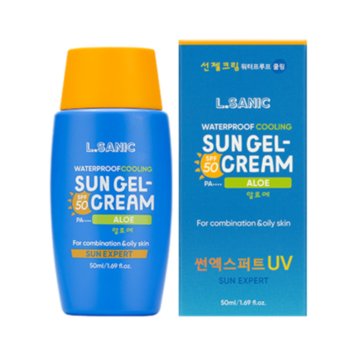 L.Sanic Гель-крем для лица солнцезащитный с алоэ - sun expert aloe gel-cream spf 50/pa++++, 50мл