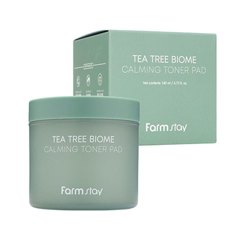 FarmStay Успокаивающие подушечки-пады для лица - Tea Tree Biome Calming Toner Pad, 70шт