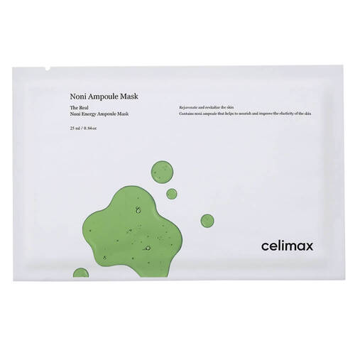 Celimax Маска тканевая ампульная с экстрактом нони - Noni energy ampoule mask, 25мл