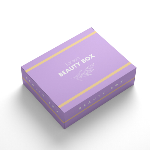 Коробка для подарка "Korean Beauty Box" сиреневая, 22*16*8,5см