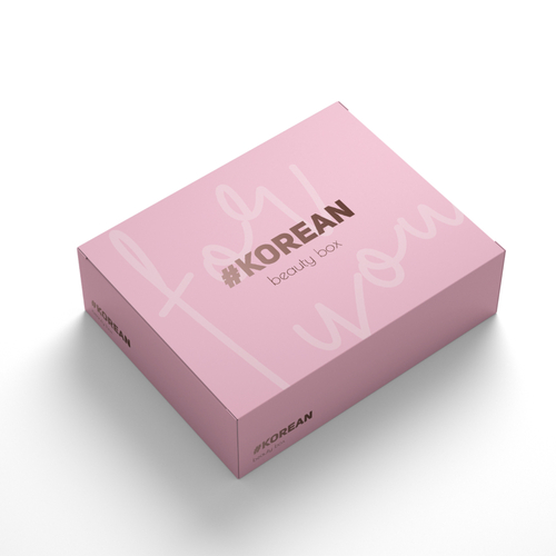 Коробка для подарка "Korean Beauty Box" розовая, 22*16*8,5см