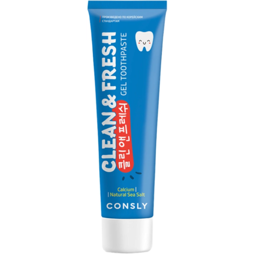 Consly Паста зубная реминерализующая с кальцием и натуральной морской солью - Clean&Fresh, 105г