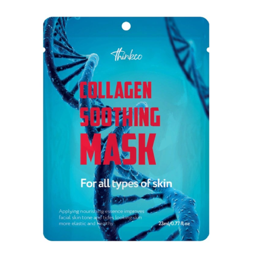 Thinkco Маска-салфетка для лица с коллагеном - Collagen soothing mask, 23мл