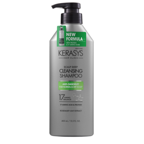 KeraSys Шампунь освежающий для сухой кожи - Hair clinic cleansing shampoo anti dandruff, 400мл