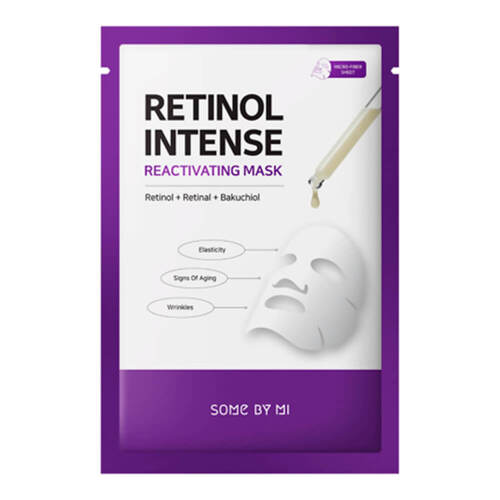 Some By Mi Маска тканевая антивозрастная с ретинолом - Retinol intense reactivating mask, 22мл
