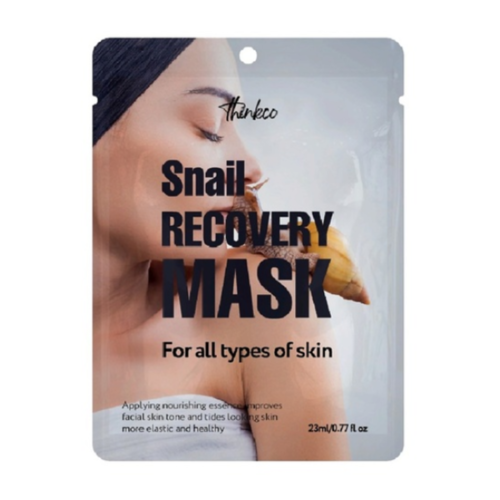 Thinkco Маска-салфетка для лица с экстрактом муцина улитки - Snail recovery mask, 23мл