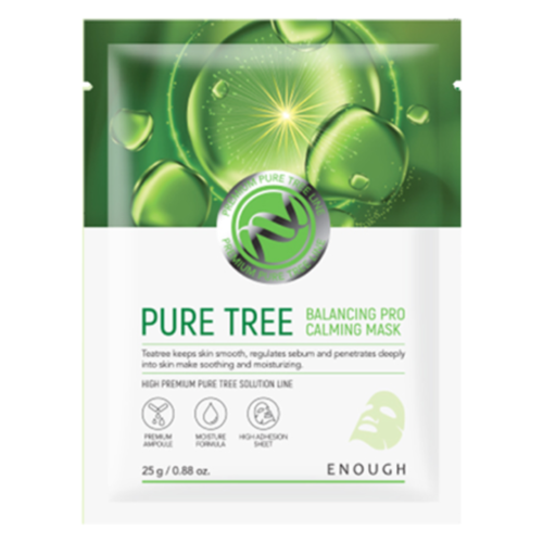 Enough Маска тканевая успокаивающая с экстрактом чайного дерева - Premium pure tree balancing, 25мл