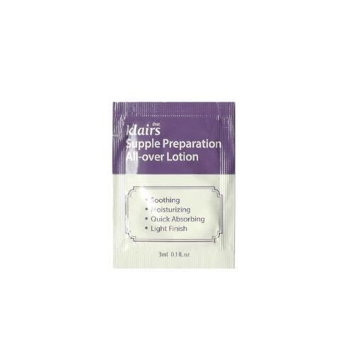 Dear, Klairs Лосьон для лица и тела увлажняющий - Supple preparation all over lotion, 3 мл (пробник)