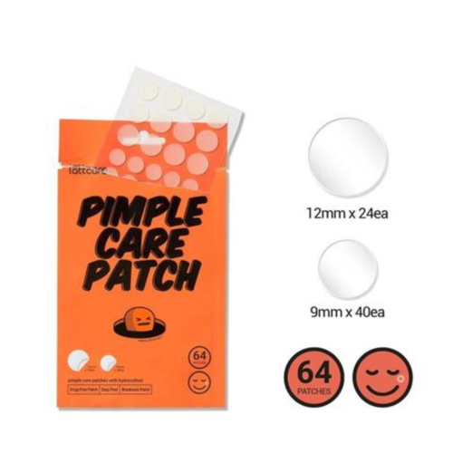 Lattcare Патчи точечные от воспалений - Pimple care patch, 64шт