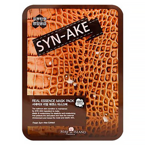 May Island Маска для лица тканевая Змеиный яд - Real essence mask pack, 25мл