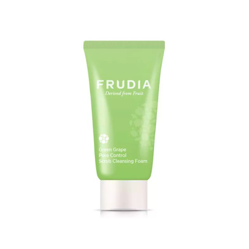 Frudia Пенка-скраб себорегулирующая миниатюра - Green grape pore control scrub cleansing foam, 30мл