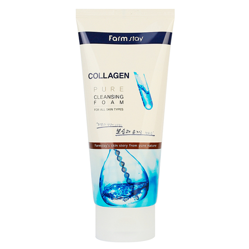 FarmStay Пенка очищающая с коллагеном - Collagen pure cleansing foam, 180мл