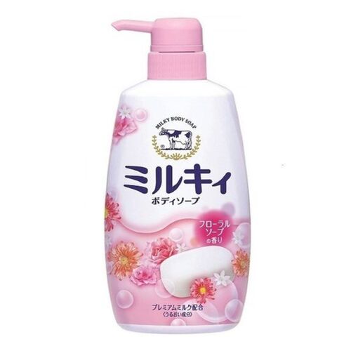 COW Мыло для тела с аминокислотами шелка и ароматом цветов - Мilky body soap, 550мл