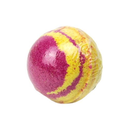 DUSHA Бомбочка для ванны "Тропифрут" розово-жёлтый с ароматом тропического коктейля, 175г