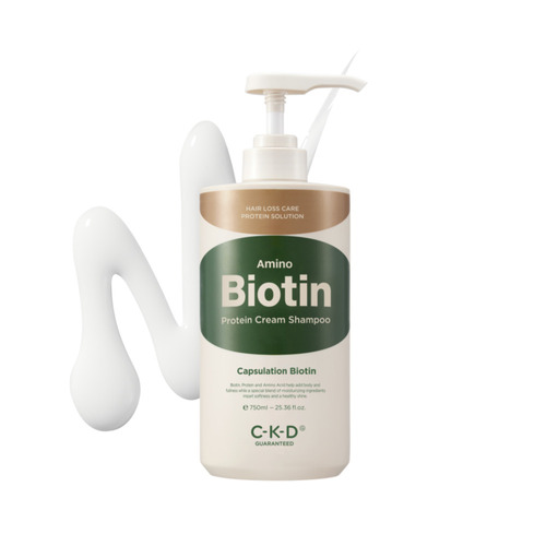 CKD Крем-шампунь питательный амино-биотин-протеиновый - Amino biotin protein cream shampoo, 750мл
